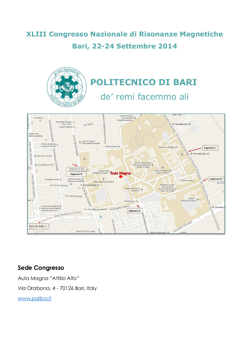 Come arrivare alla sede del congresso
