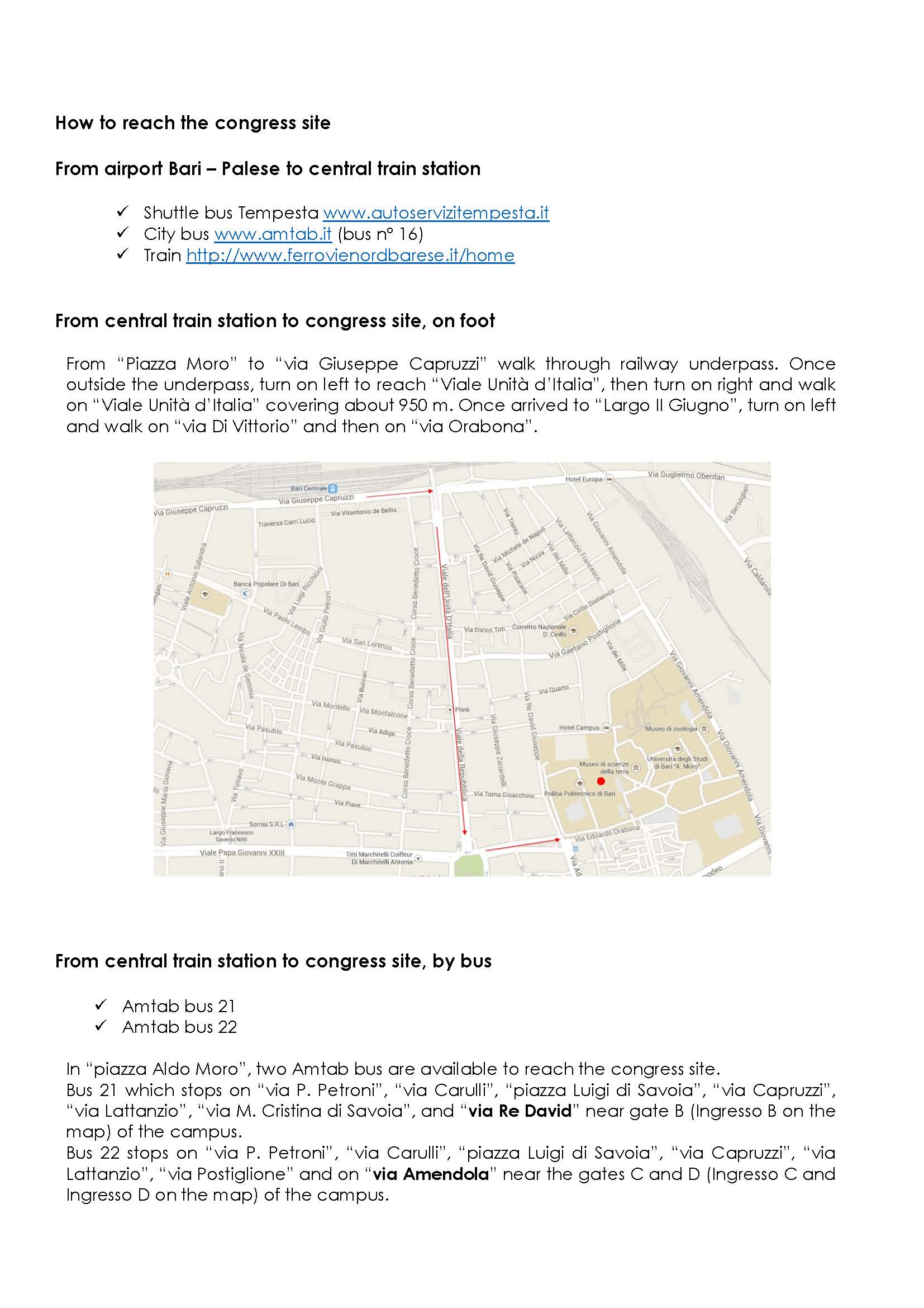 How to reach congress site Pagina 2