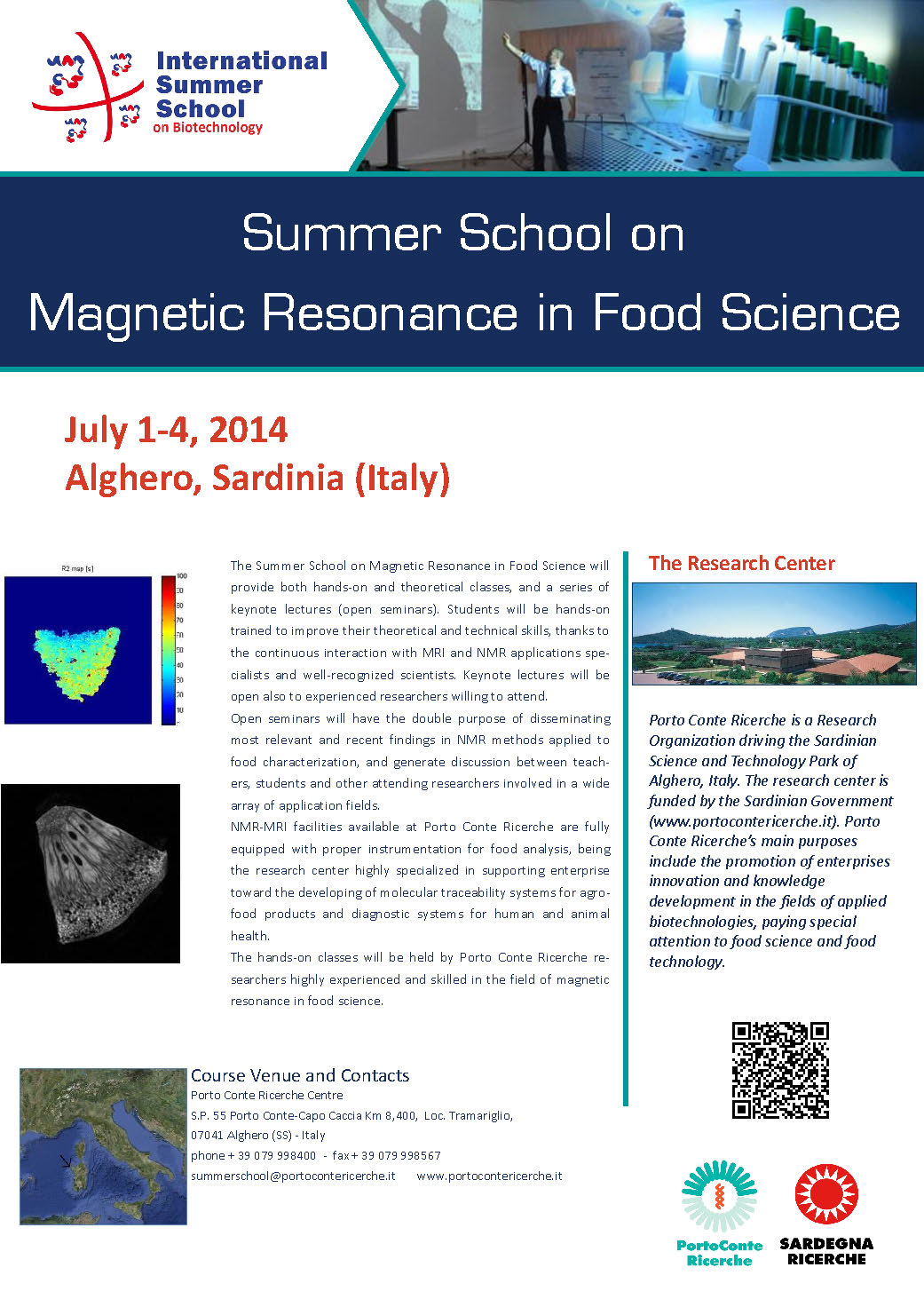 Flier Summer School Magn Reson Food2014