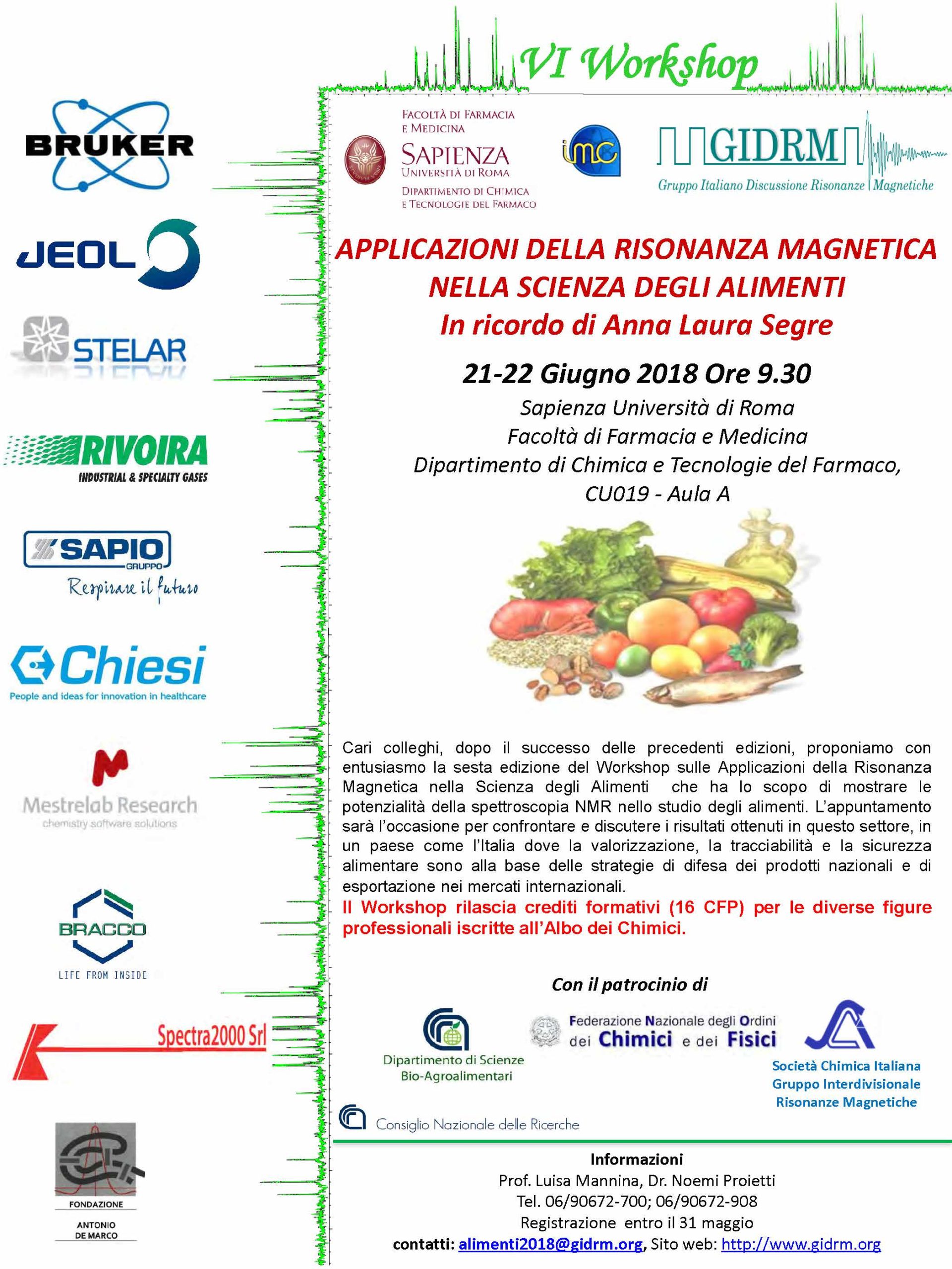 Locandina Worshop alimenti 2018