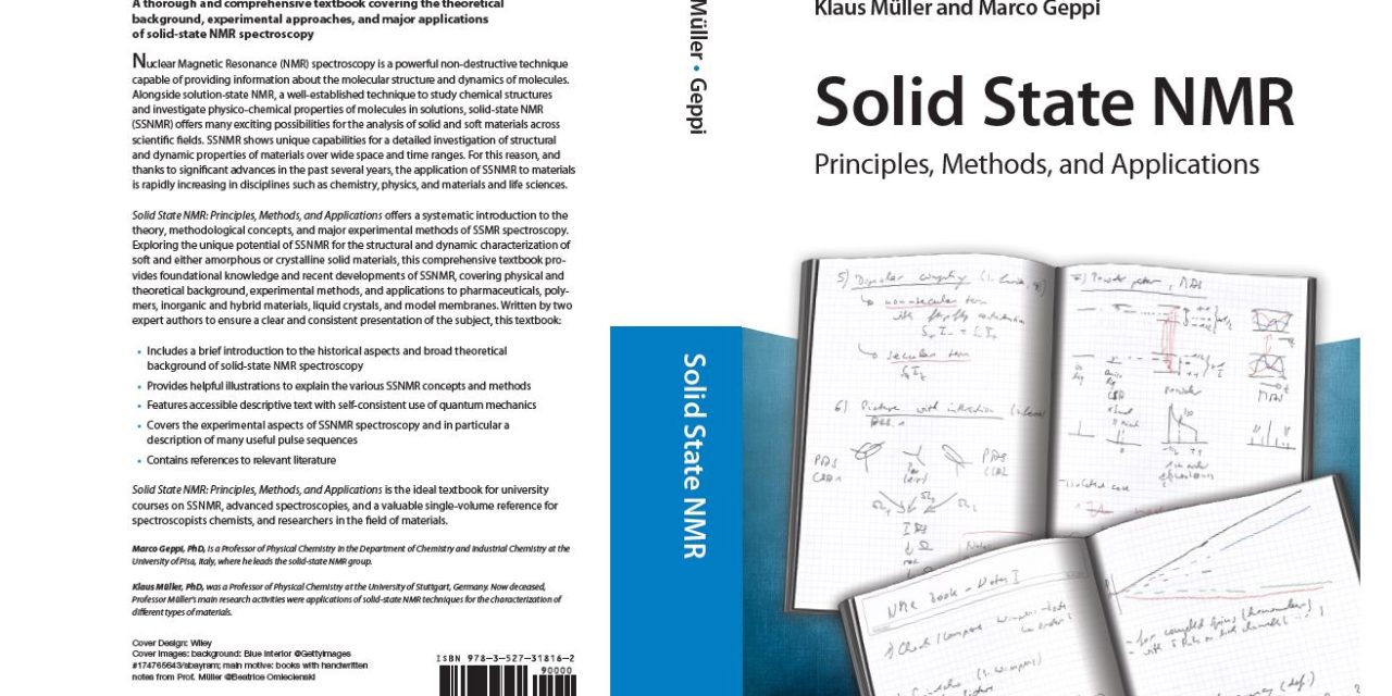 “Solid State NMR: Principles, Methods, and Applications”, di Klaus Müller e Marco Geppi