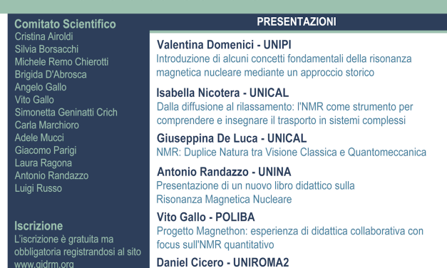 GIDRM DAY – Strategie per la didattica dell’NMR – 2026